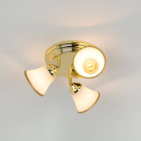 Plafonnier Art Nouveau en or couloir salle de bain