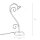 Lampe de table rustique noir albâtre H:43cm ATHEN