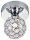 Kleine Deckenlampe rund Kristall &Oslash; 9,5 cm in Chrom