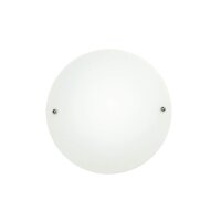Runde Deckenlampe Glas rund Ø25cm flach Wohnzimmer