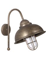 Au&szlig;enwandleuchte Maritim aus Messing IP44 in Bronze