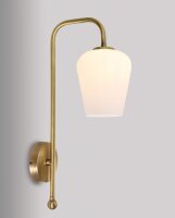 Lampe murale de style verre laiton v&eacute;ritable TALIS