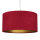 Lampe à suspension Rouge Or Rétro Ø50cm Table à manger Tissu