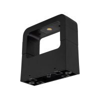 LED Wandleuchte skandinavisch Glas Schwarz H:5,5 cm