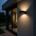 LED Wandleuchte skandinavisch Glas Schwarz H:5,5 cm