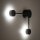 Wandleuchte Schwarz B:52 cm GX53 modern Stahl 2-flammig