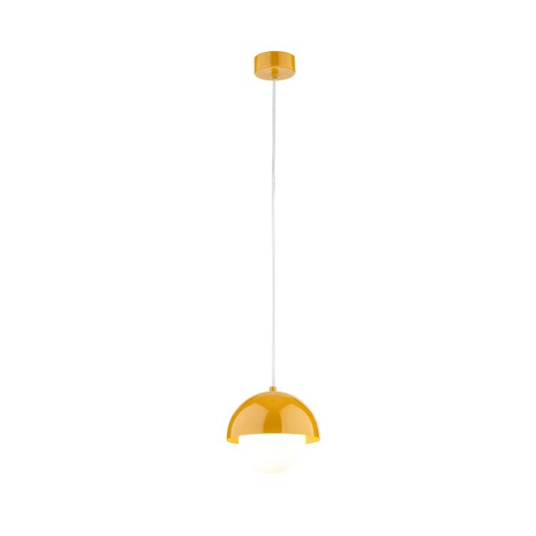 Pendelleuchte Weiß Glas B:17 cm G9 skandinavisch Stahl