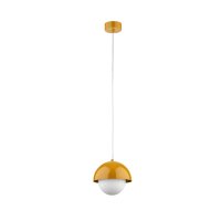 Pendelleuchte Wei&szlig; Glas B:17 cm G9 skandinavisch Stahl