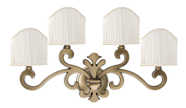 Premium Wandleuchte Bronze Hell 4-Flmg
