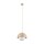 Pendelleuchte Beige skandinavisch B:27 cm Glas E27