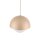 Pendelleuchte Beige skandinavisch B:27 cm Glas E27