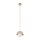 Pendelleuchte Glas Stahl Beige E27 B:17 cm modern