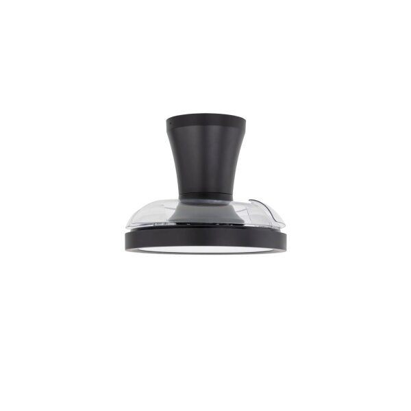 LED Deckenleuchte Schwarz Metall 58 cm zeitlos Weiß