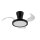 LED Deckenleuchte Schwarz Metall 58 cm zeitlos Weiß