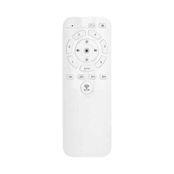 LED Deckenleuchte Metall Weiß WLAN 58 cm Ventilator