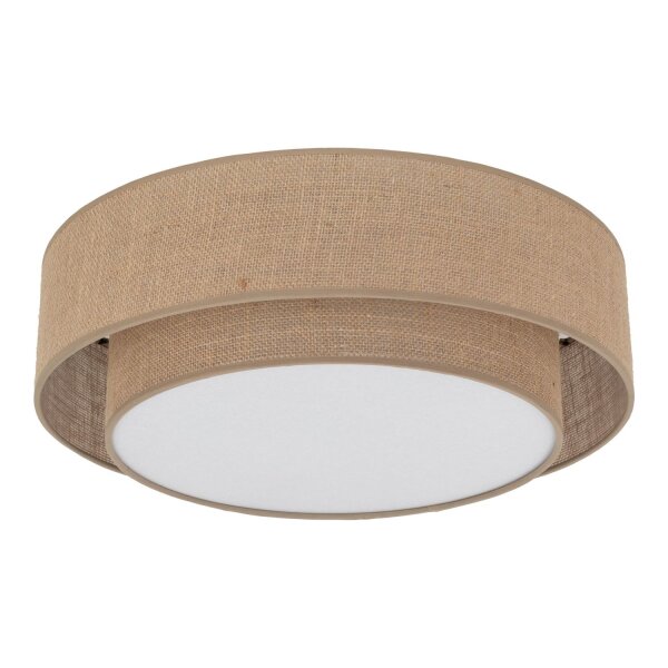 Deckenleuchte skandinavisch Natur 50 cm E27 Jute modern