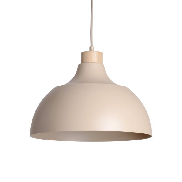 Pendelleuchte Metall Beige E27 B:34 cm modern