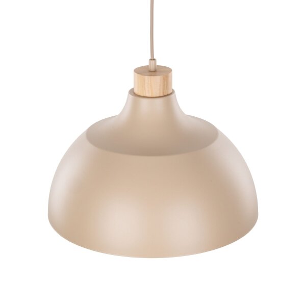 Pendelleuchte Metall Beige E27 B:34 cm modern