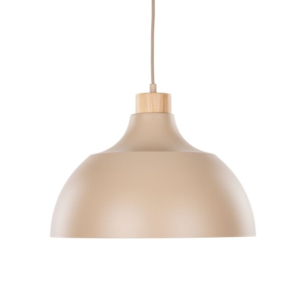 Pendelleuchte Metall Beige E27 B:34 cm modern
