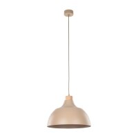 Pendelleuchte Metall Beige E27 B:34 cm modern