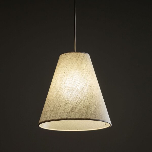 Pendelleuchte Metall zeitlos B:25 cm Beige E27 modern