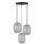 Pendelleuchte stilvoll Glas Schwarz B:52 cm E27 Stahl