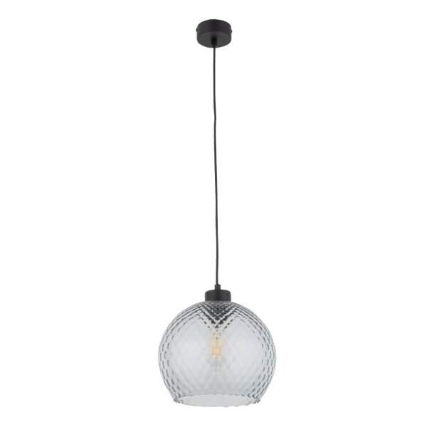 Pendelleuchte Transparent Glas B:25 cm E27 stilvoll