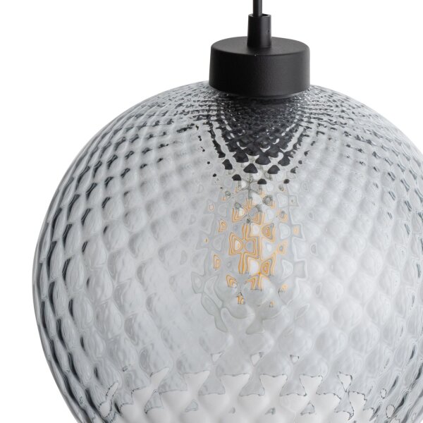 Pendelleuchte Transparent Glas B:25 cm E27 stilvoll