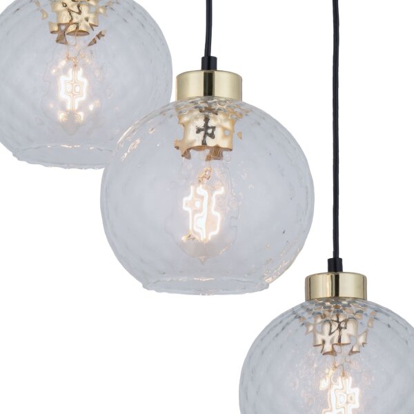 Pendelleuchte Transparent zeitlos B:42 cm Glas E27