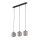 Pendelleuchte zeitlos Glas Schwarz 71 cm G9 Stahl