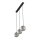Pendelleuchte zeitlos Glas Schwarz 71 cm G9 Stahl