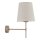 Wandleuchte Beige Metall B:20 cm E27 zeitlos Stoff