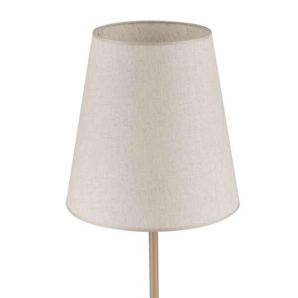 Stehlampe Metall Stoff Beige 152 cm E27 blendarm sanft