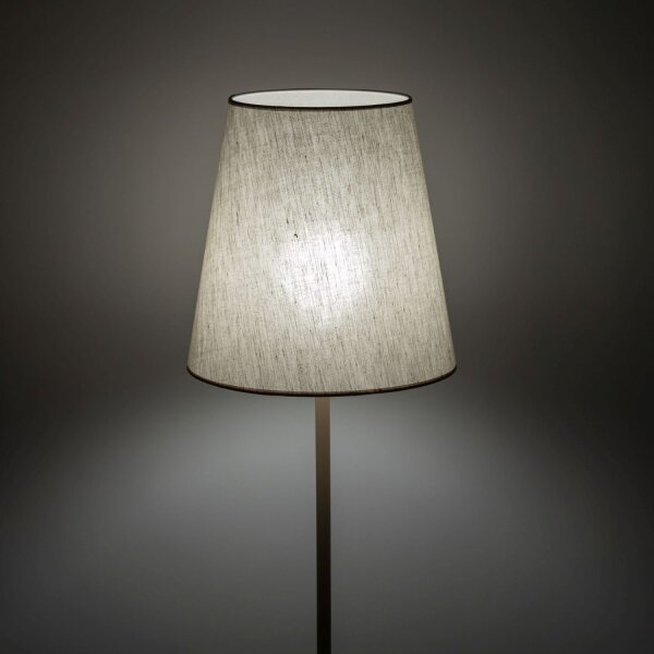 Stehlampe Metall Stoff Beige 152 cm E27 blendarm sanft