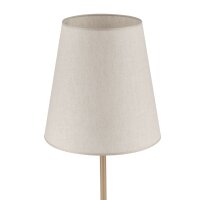 Stehlampe Metall Stoff Beige 152 cm E27 blendarm sanft