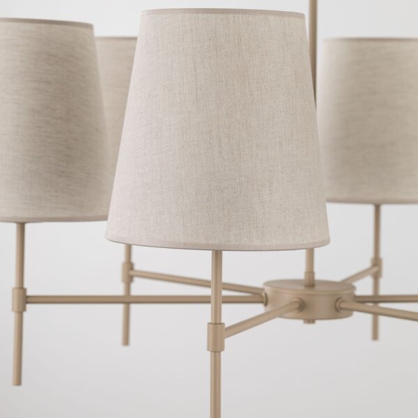 Pendelleuchte Metall skandinavisch B:80 cm Beige E27