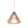 Pendelleuchte Holz Schwarz E27 B:64 cm zeitlos Stahl