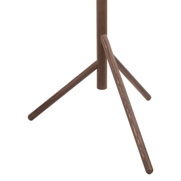 Stehleuchte Braun Holz 150 cm G9 elegant Tripod Glas
