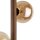 Stehleuchte Braun Holz 150 cm G9 elegant Tripod Glas