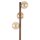 Stehleuchte Braun Holz 150 cm G9 elegant Tripod Glas