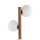 Stehleuchte Weiß stilvoll 150 cm Holz G9 Tripod Glas