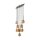 Pendelleuchte Braun zeitlos 90 cm Glas G9 Stahl modern