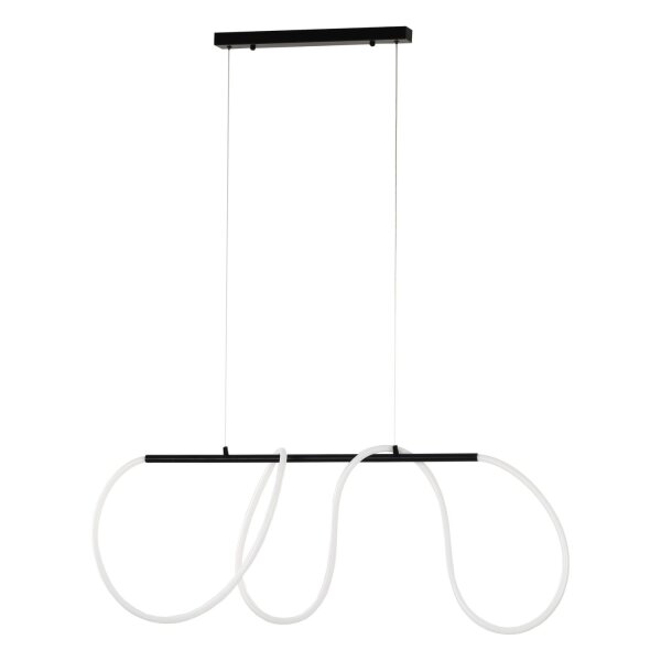 LED Pendelleuchte Schwarz skandinavisch 100 cm Metall