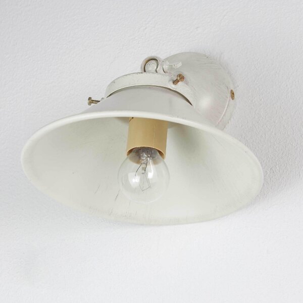 Applique murale Blanc Or Shabby Chic en laiton
