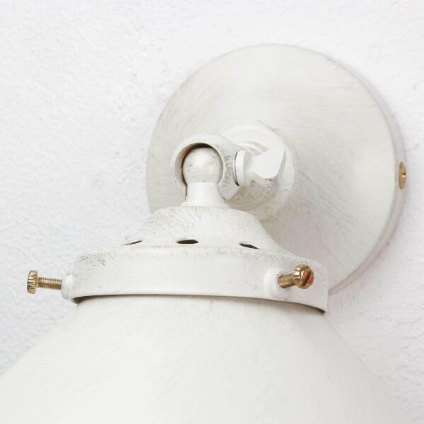 Applique murale Blanc Or Shabby Chic en laiton
