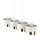 Pendelleuchte elegant Weiß Gold 94 cm E27 4-flammig