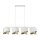 Pendelleuchte elegant Weiß Gold 94 cm E27 4-flammig