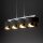 Pendelleuchte elegant Weiß Gold 94 cm E27 4-flammig