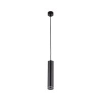 Pendelleuchte Schwarz schmal B:5,5 cm Metall GU10
