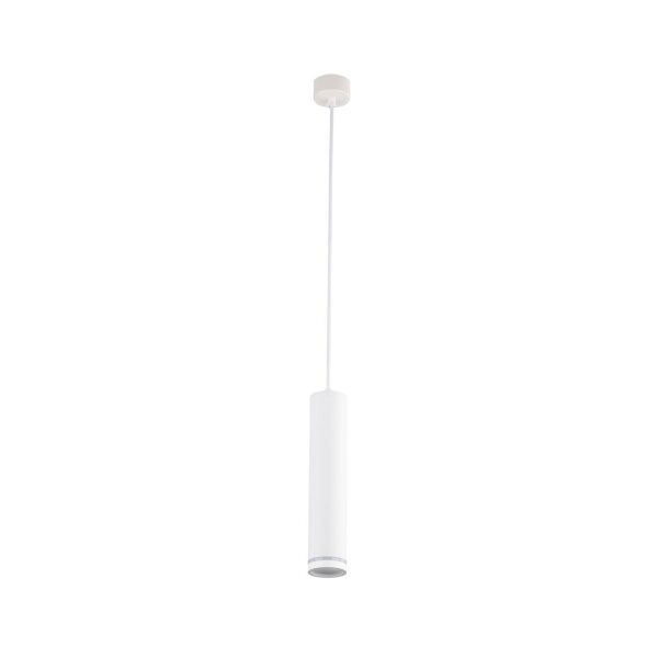 Pendelleuchte zeitlos Metall Weiß B:5,5 cm GU10 schmal